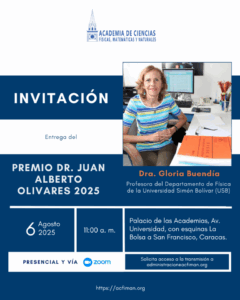 Investigadora de la USB gana el Premio Dr. Juan Alberto Olivares 2025