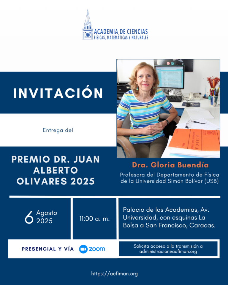 Investigadora de la USB gana el Premio Dr. Juan Alberto Olivares 2025