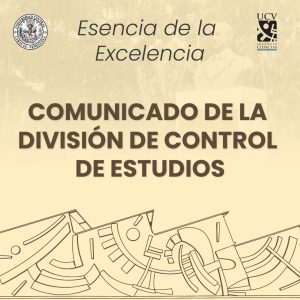 Comunicado de la División de Control de Estudios sobre cambio de aulas