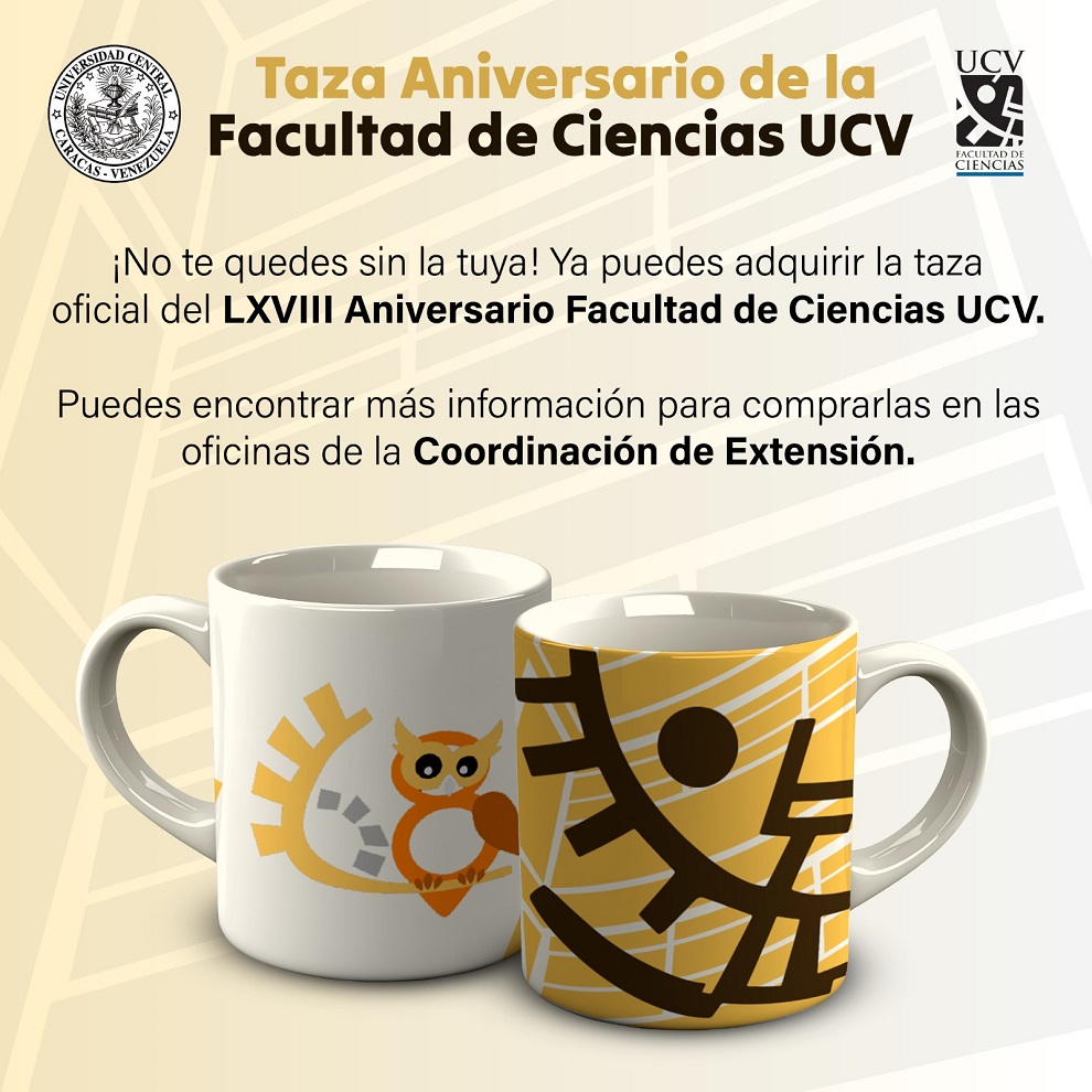 Ya está disponible la taza oficial conmemorativa del LXVIII Aniversario de la Facultad de Ciencias