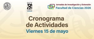 Cronograma de actividades del viernes 15 de mayo en las Jornadas de Investigación y Extensión Facultad de Ciencias 2026