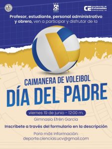 En el marco del Día del Padre: la Facultad de Ciencias invita a participar en una caimanera de voleibol