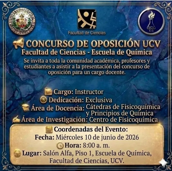 Concurso de oposición-Escuela de Química