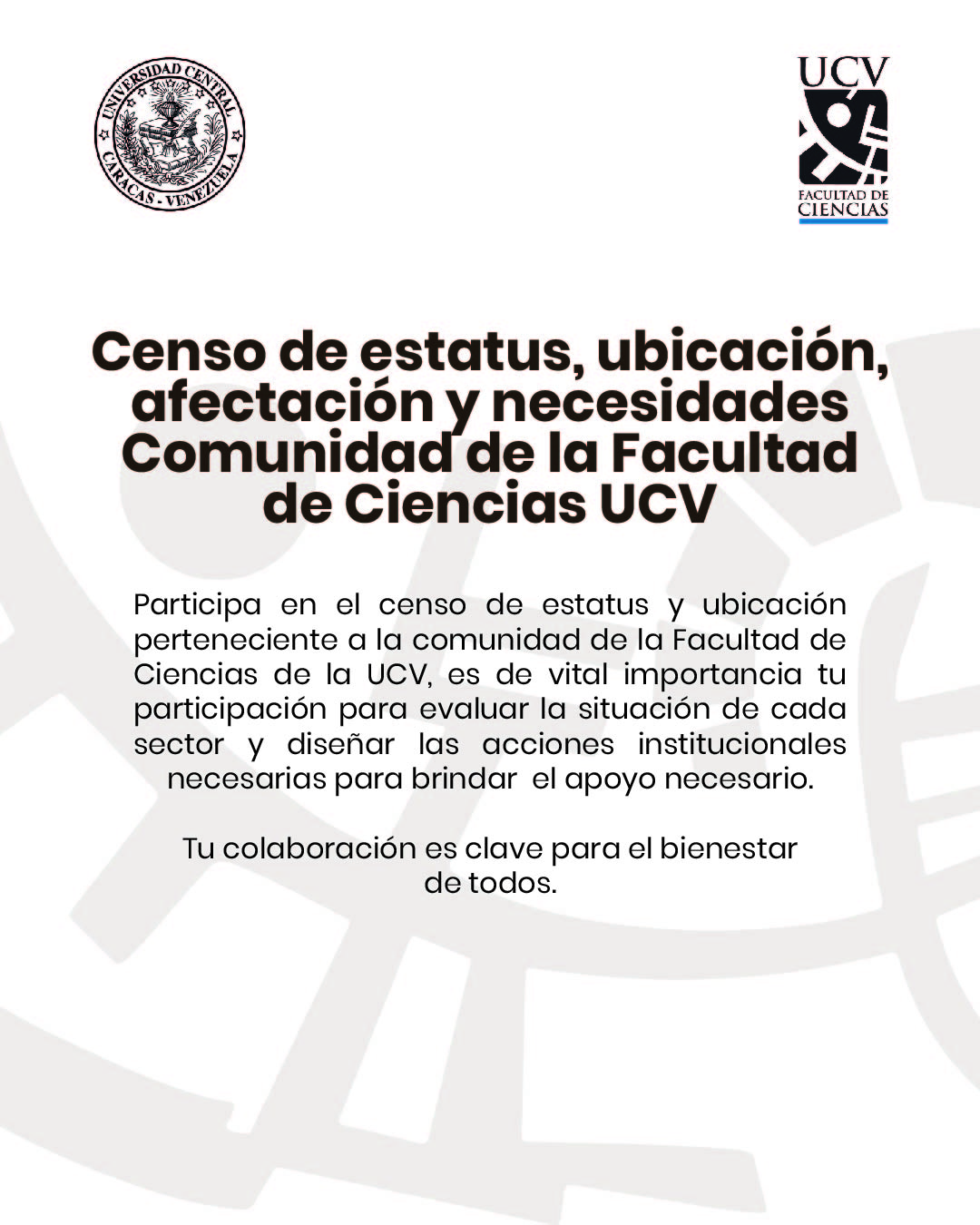 Censo de estatus ubicación afectación y necesidades de la comunidad