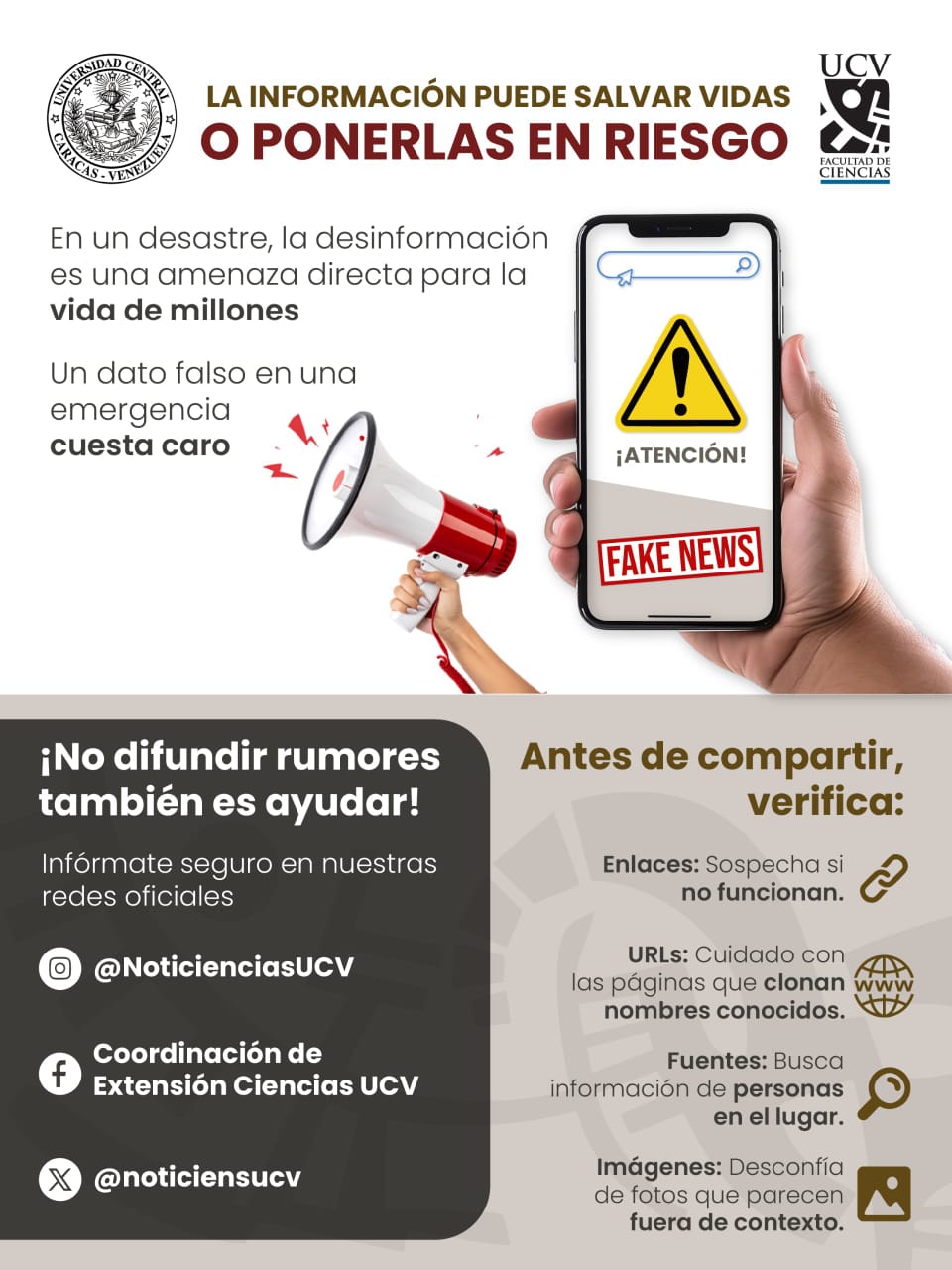 Flyer desinformación