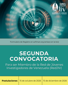 ACFIMAN anuncia segunda convocatoria para ser miembro de la Red de Jóvenes Investigadores (RedJIV)