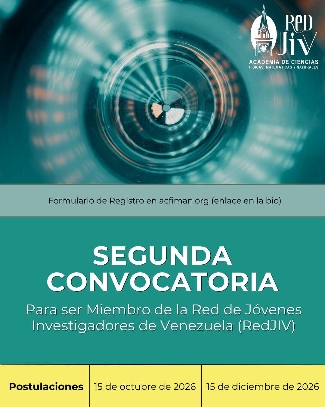 ACFIMAN anuncia segunda convocatoria para ser miembro de la Red de Jóvenes Investigadores (RedJIV)
