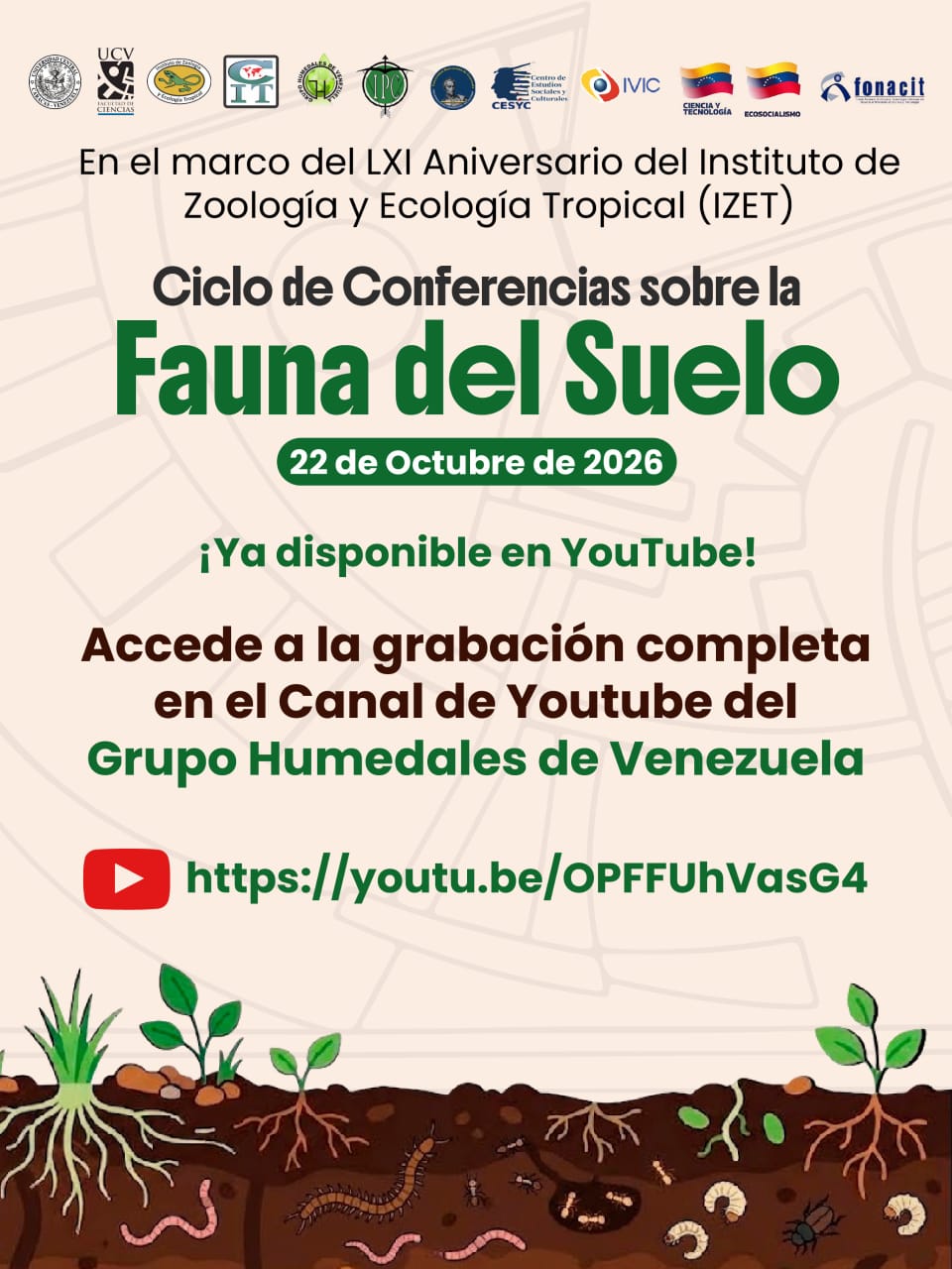 Fauna del suelo destacada