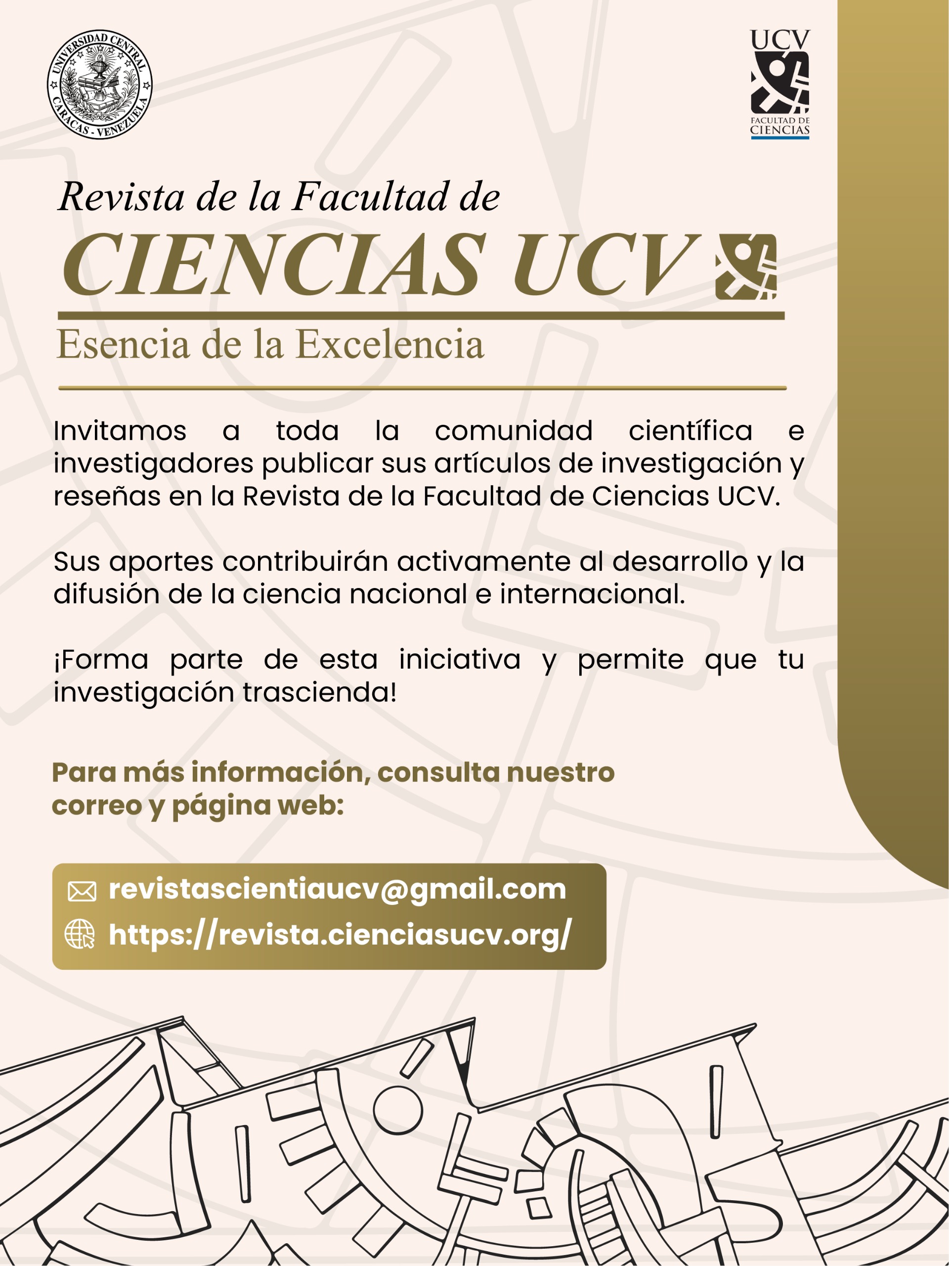 Revista de la Facultad de Ciencias UCV está disponible para la comunidad científica a investigadores